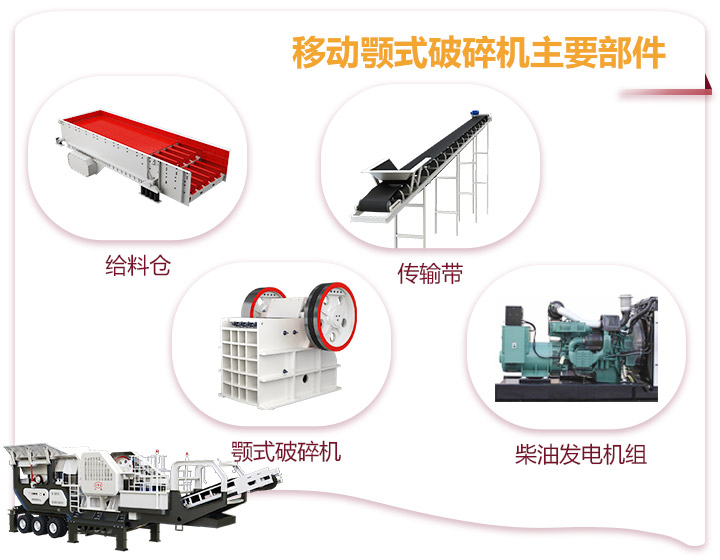 小型移動顎式破碎車一體式生產(chǎn)，占地面積小