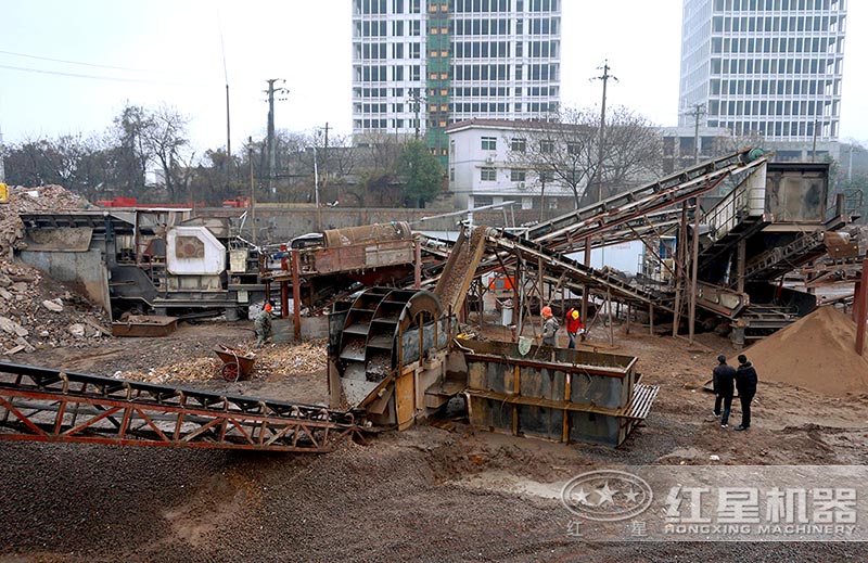 建筑垃圾處理現(xiàn)場